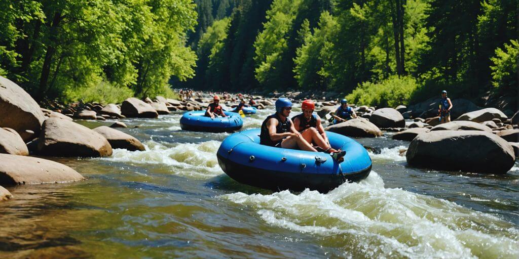 Whitewater Tubing Boulder Creek in Boulder, CO - Alpine Base & Edge