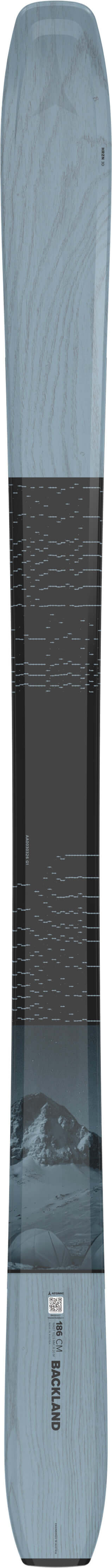 N BACKLAND 102 Blue/Black front view - SkiBoulder