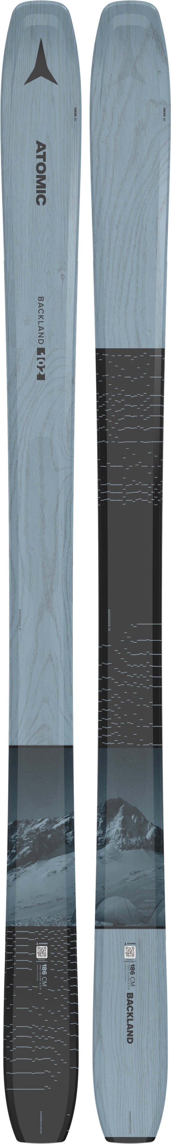 N BACKLAND 102 Blue/Black detail - SkiBoulder