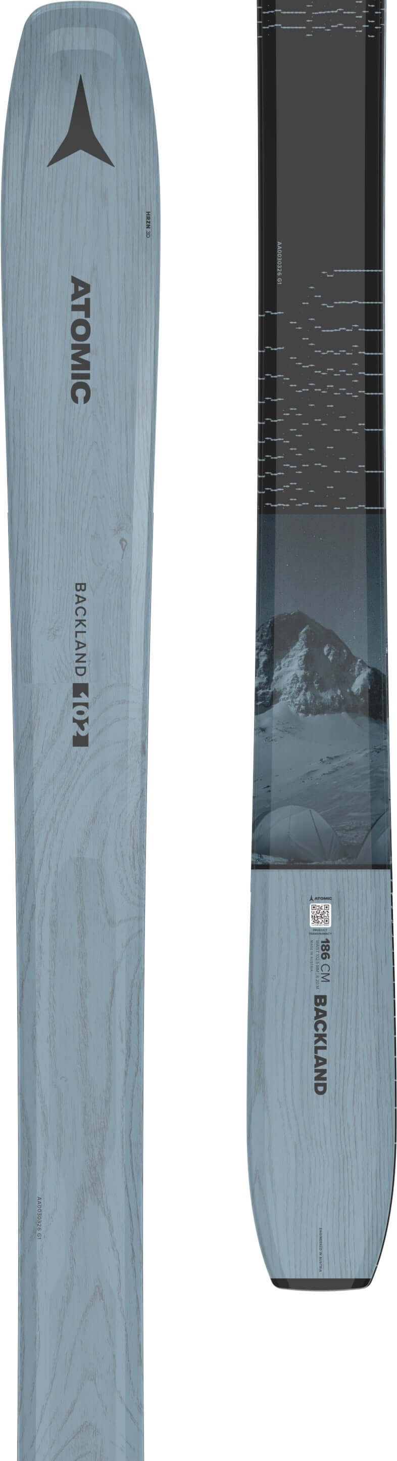 N BACKLAND 102 Blue/Black - SkiBoulder