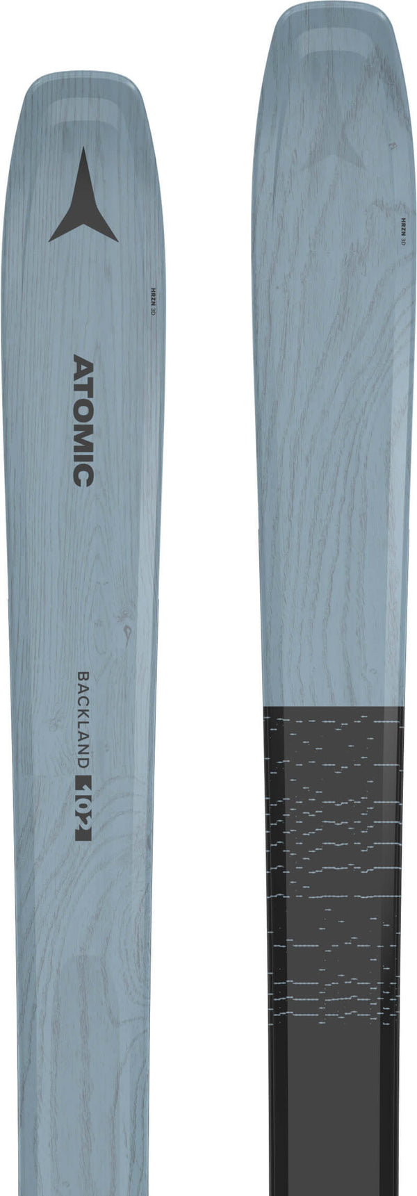 N BACKLAND 102 Blue/Black closeup - SkiBoulder