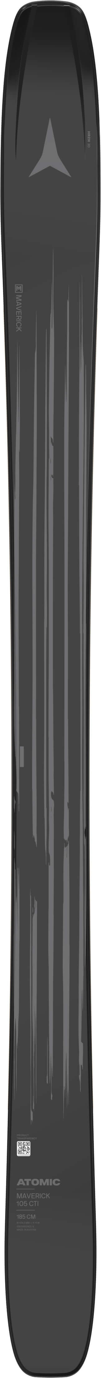 N MAVERICK 105 CTI Black/Gunme in use - SkiBoulder