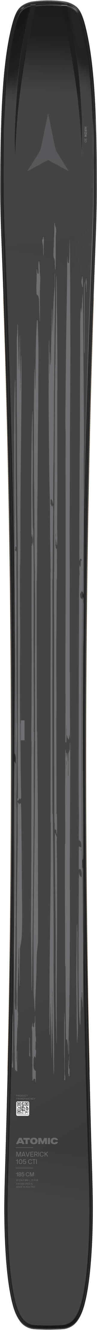 N MAVERICK 105 CTI Black/Gunme detail - SkiBoulder