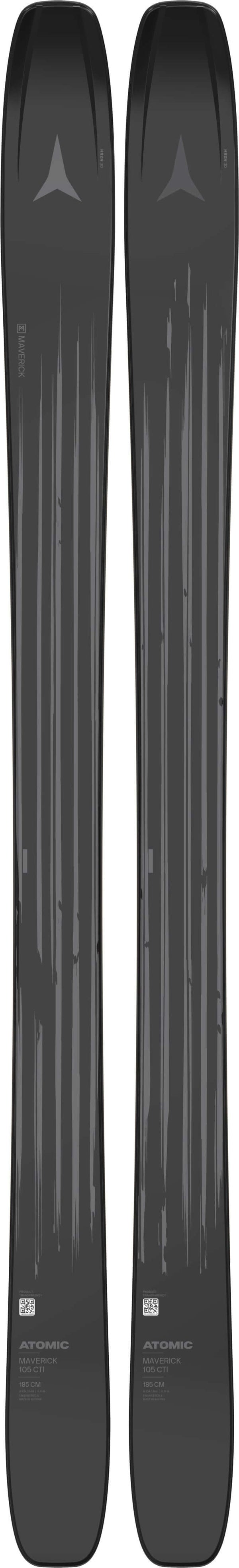 N MAVERICK 105 CTI Black/Gunme closeup - SkiBoulder