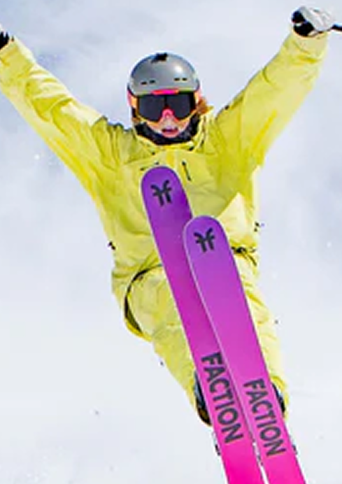 Snowboarder riding a mountain slope